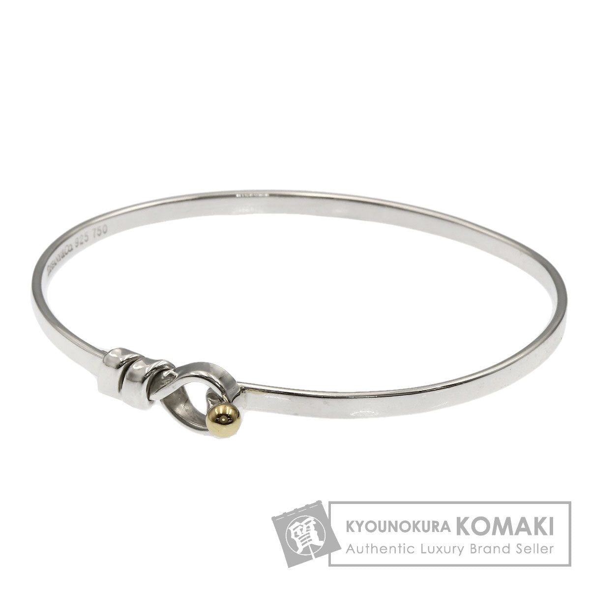TIFFANY&Co. Flat Wire Bracelet Silver 18K Yellow GoldLadies [Used]