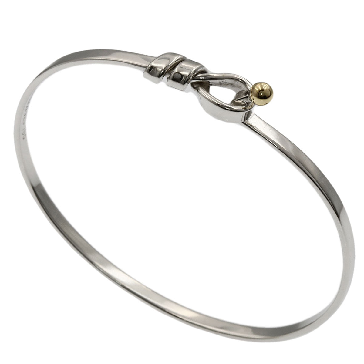 TIFFANY&Co. Flat Wire Bracelet Silver 18K Yellow GoldLadies [Used]
