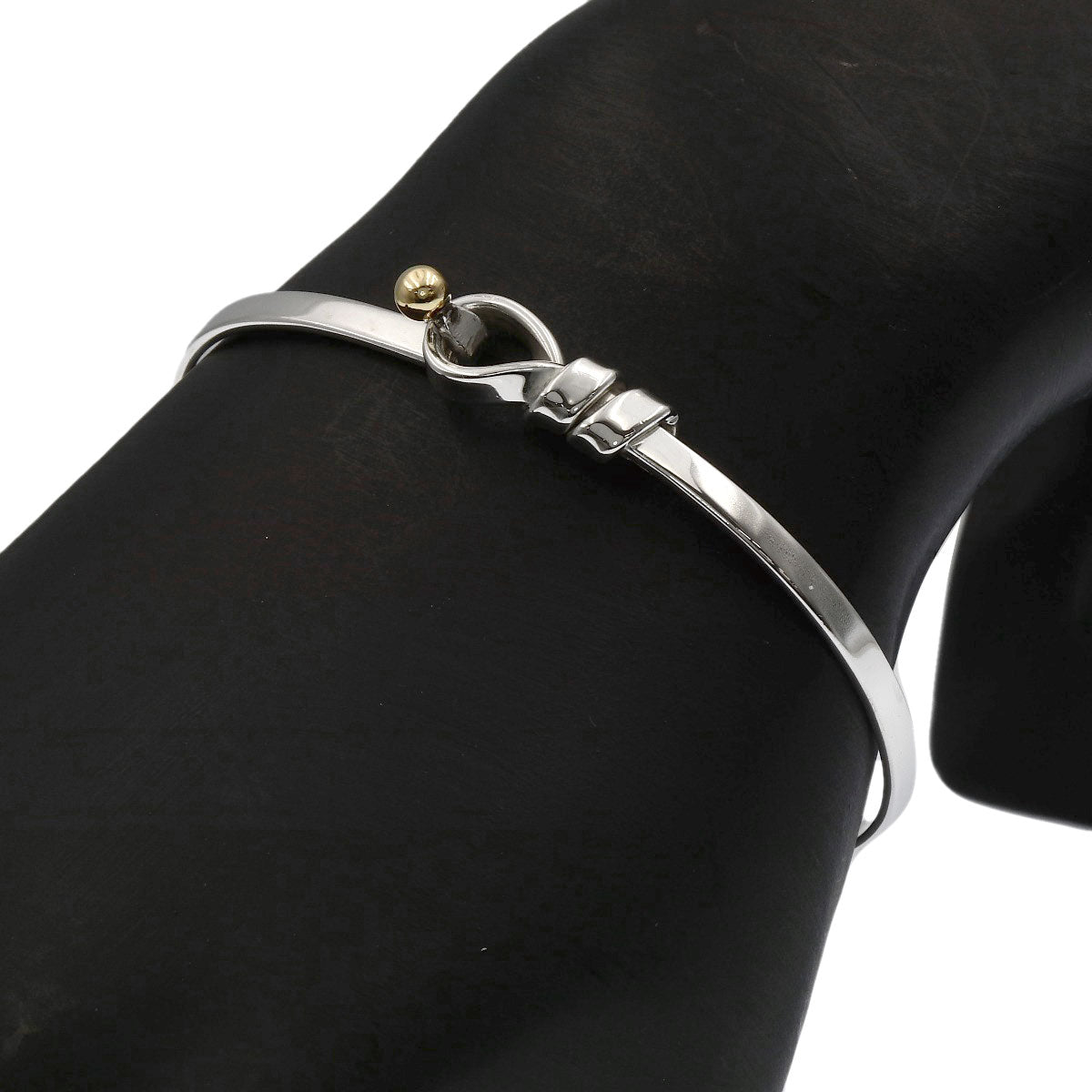 TIFFANY&Co. Flat Wire Bracelet Silver 18K Yellow GoldLadies [Used]