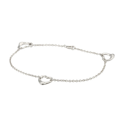 TIFFANY&Co. Open heart 3P Bracelet Silver Ladies [Used]
