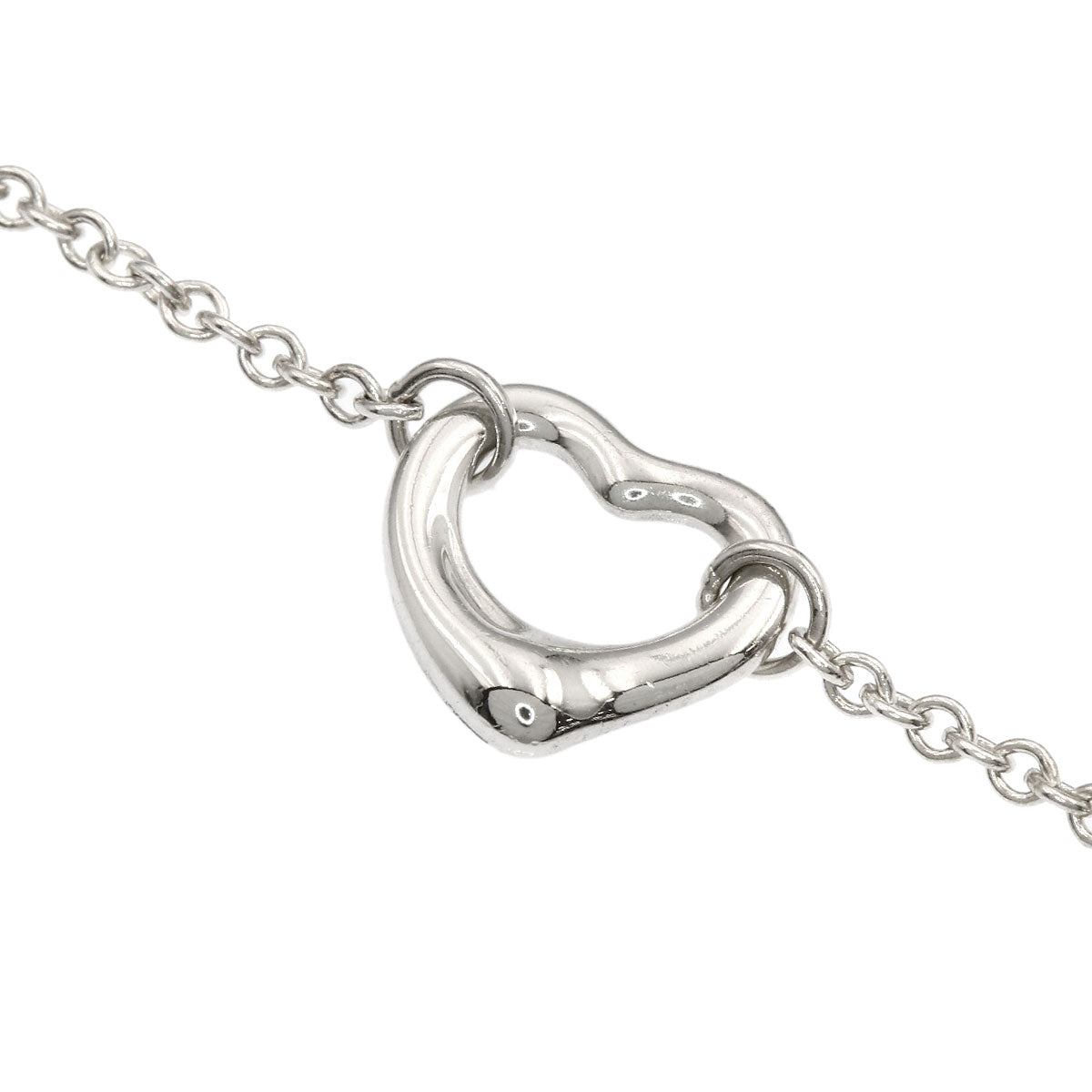 TIFFANY&Co. Open heart 3P Bracelet Silver Ladies [Used]