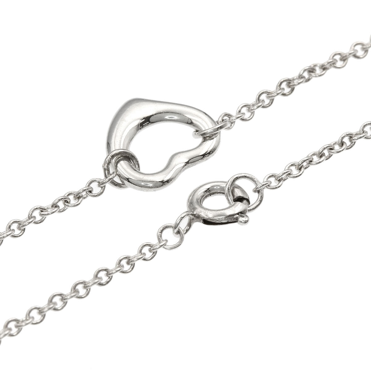 TIFFANY&Co. Open heart 3P Bracelet Silver Ladies [Used]