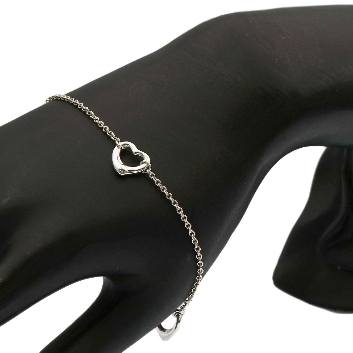 TIFFANY&Co. Open heart 3P Bracelet Silver Ladies [Used]