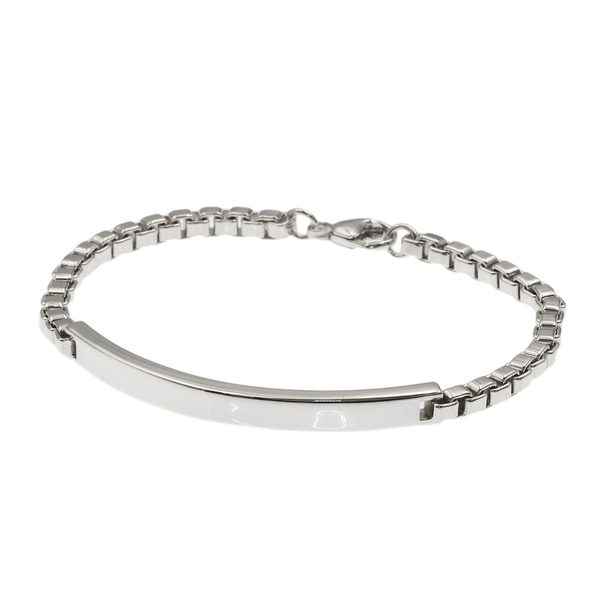 TIFFANY&Co. Venetian link ID Bracelet Silver Ladies [Used]