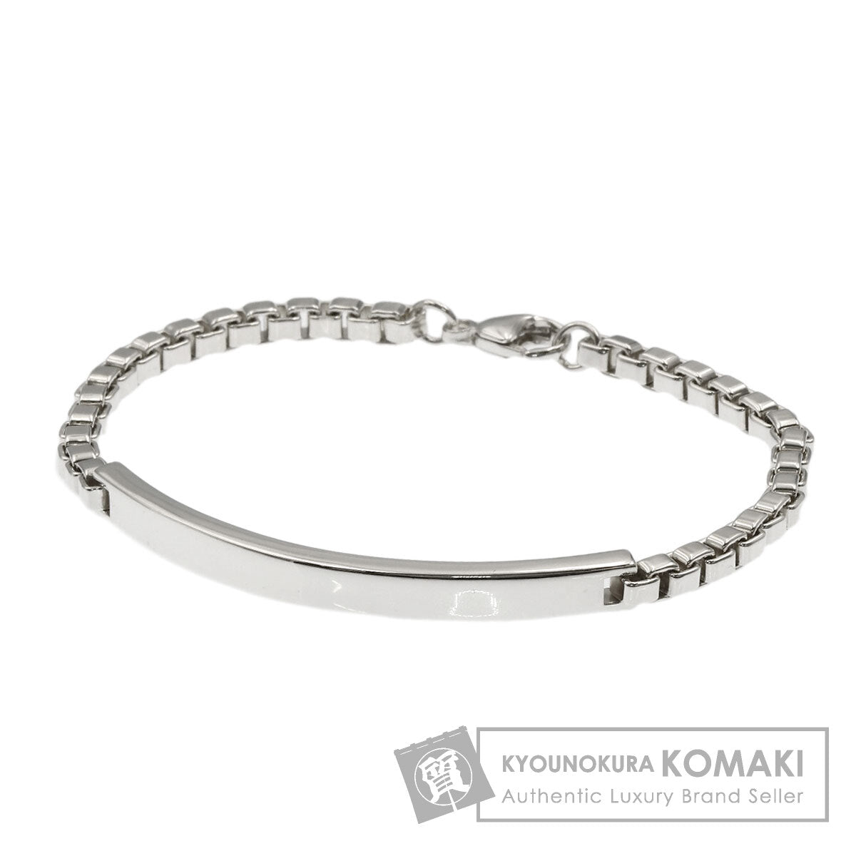 TIFFANY&Co. Venetian link ID Bracelet Silver Ladies [Used]