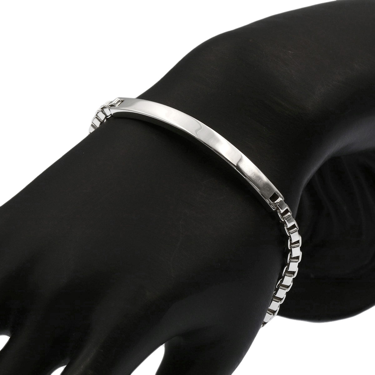 TIFFANY&Co. Venetian link ID Bracelet Silver Ladies [Used]