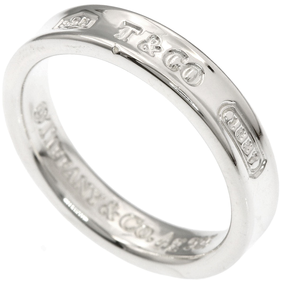 TIFFANY&Co. 1837 Narrow Ring Silver Ladies [Used]