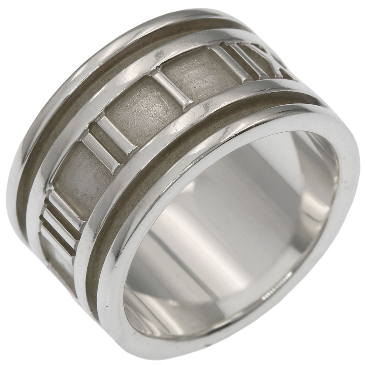 TIFFANY&Co. Atlas wide Ring Silver Ladies [Used]