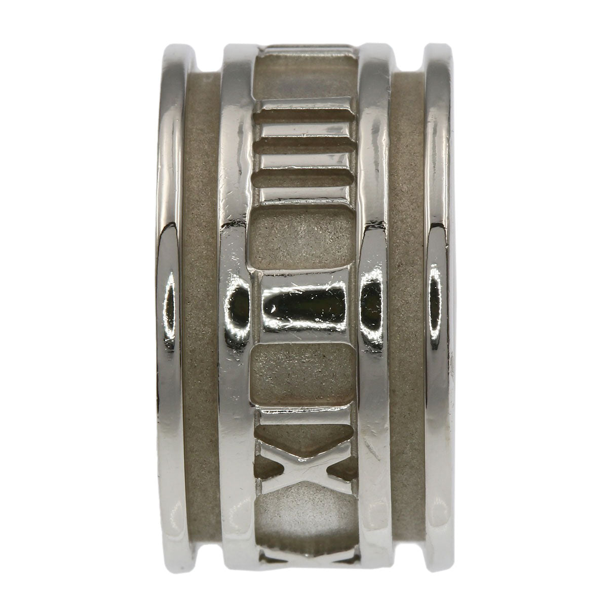TIFFANY&Co. Atlas wide Ring Silver Ladies [Used]