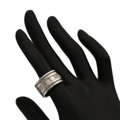 TIFFANY&Co. Atlas wide Ring Silver Ladies [Used]