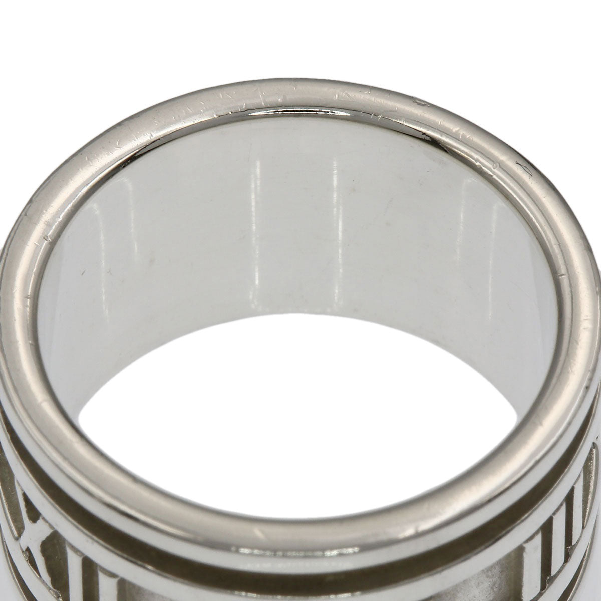 TIFFANY&Co. Atlas wide Ring Silver Ladies [Used]