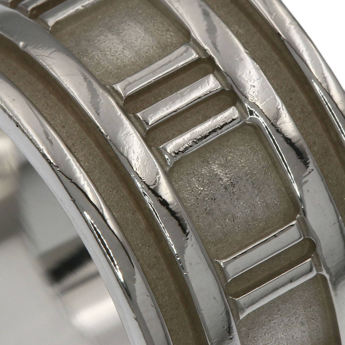 TIFFANY&Co. Atlas wide Ring Silver Ladies [Used]