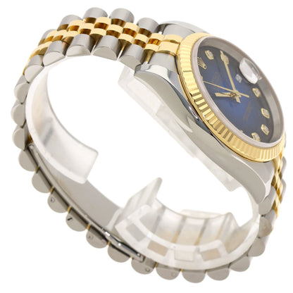 ROLEX Datejust 10P Diamond Blue Gradation Watches 116233G Stainless Steel/SSxK18YG mens