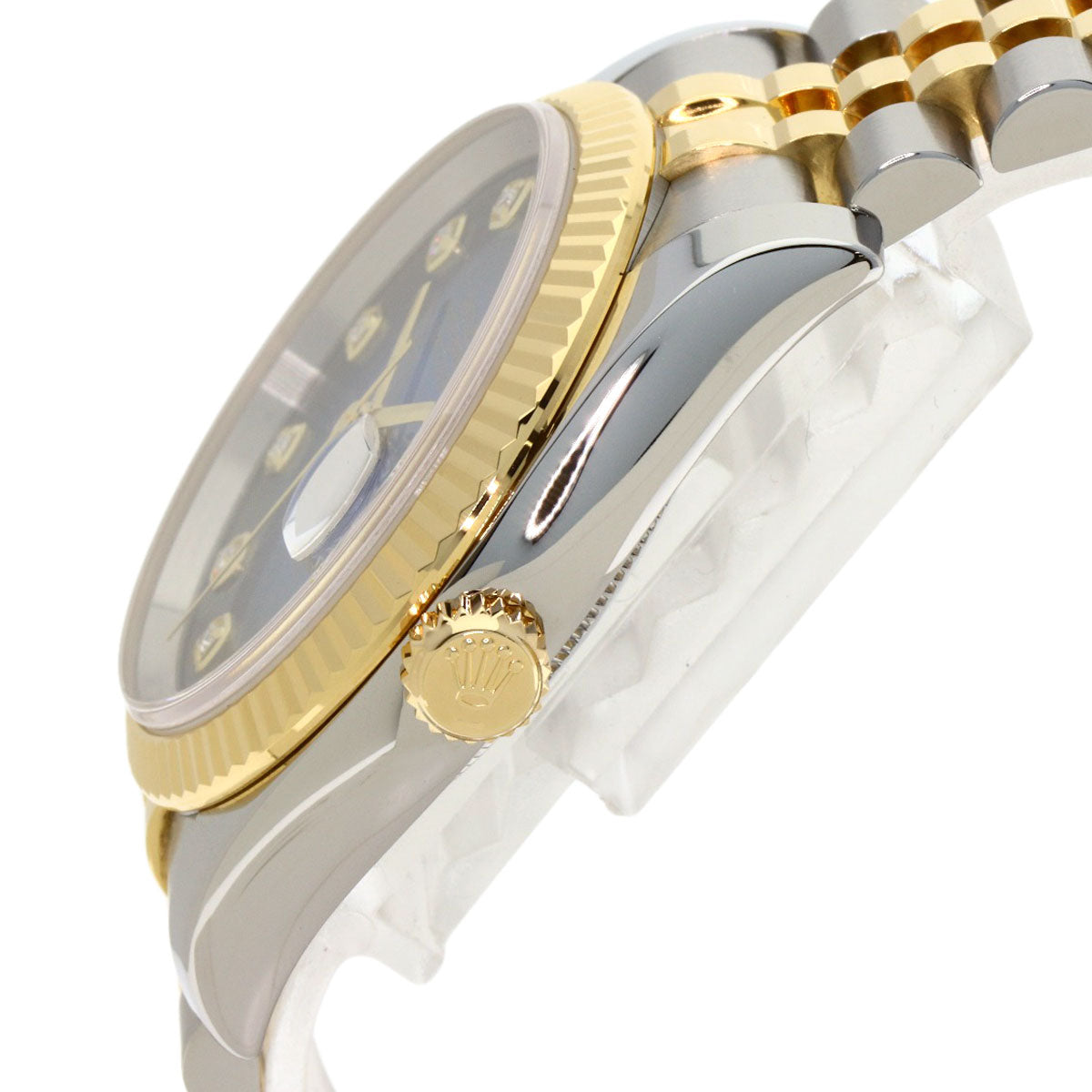 ROLEX Datejust 10P Diamond Blue Gradation Watches 116233G Stainless Steel/SSxK18YG mens