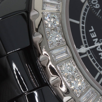 CHANEL J12 16.1" Chronograph Large Diamond Limited Edition of 25 Pieces Watches H1178 Ceramic/Ceramic mens