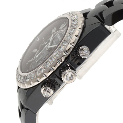 CHANEL J12 16.1" Chronograph Large Diamond Limited Edition of 25 Pieces Watches H1178 Ceramic/Ceramic mens