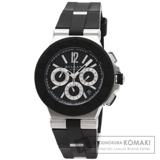 BVLGARI Diagono Chronograph Watches DG42SVCH Stainless Steel/Rubber mens