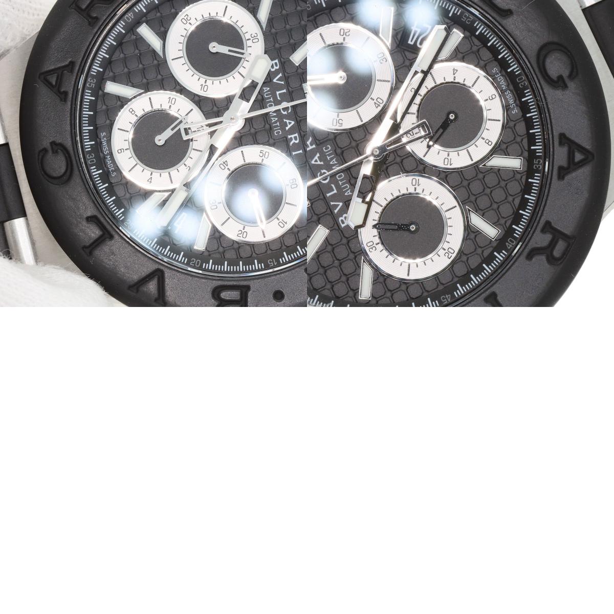 BVLGARI Diagono Chronograph Watches DG42SVCH Stainless Steel/Rubber mens