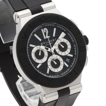 BVLGARI Diagono Chronograph Watches DG42SVCH Stainless Steel/Rubber mens