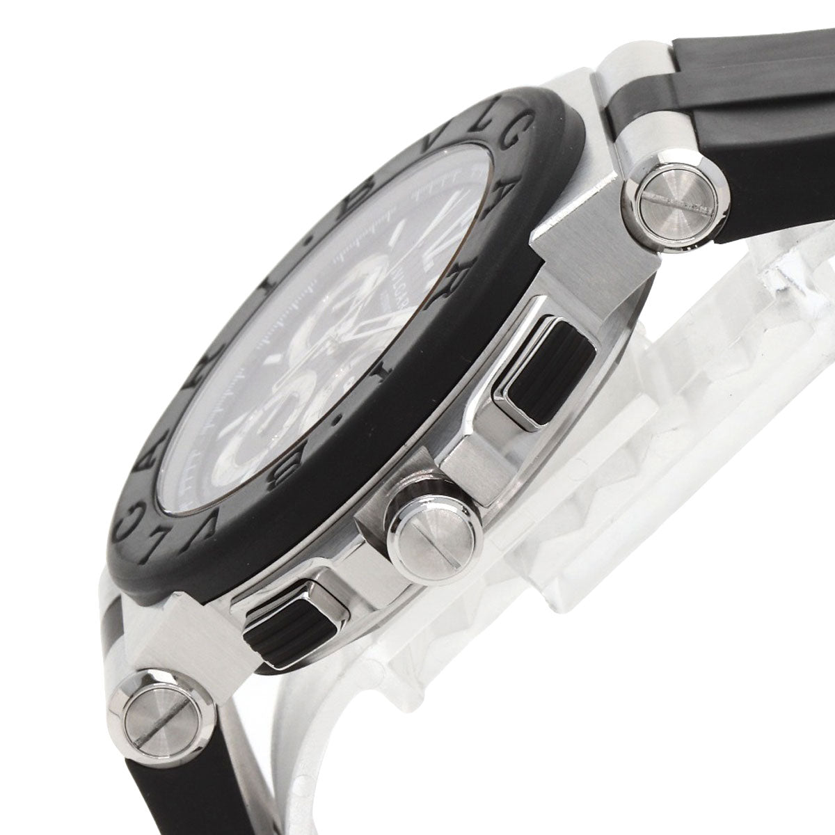 BVLGARI Diagono Chronograph Watches DG42SVCH Stainless Steel/Rubber mens