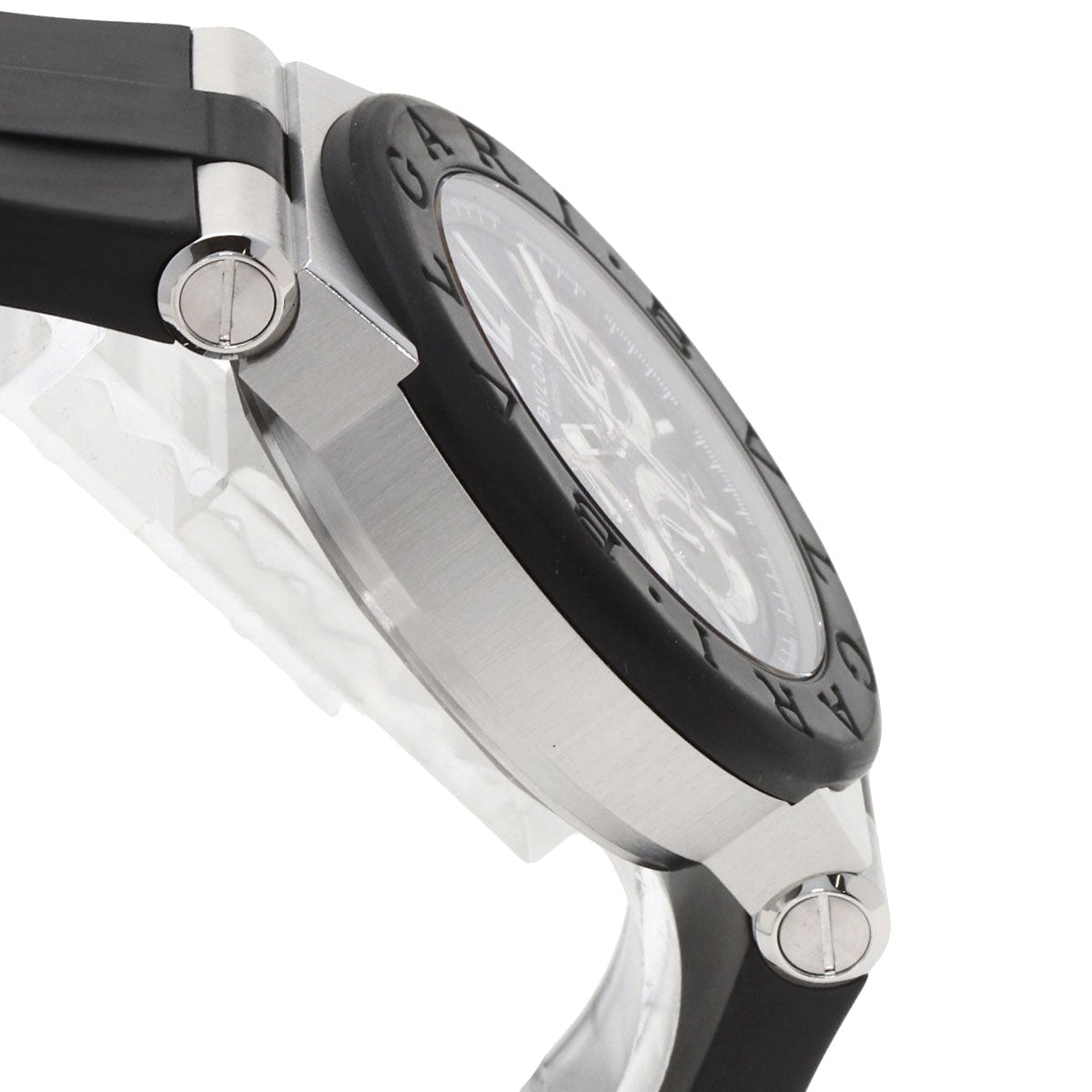 BVLGARI Diagono Chronograph Watches DG42SVCH Stainless Steel/Rubber mens