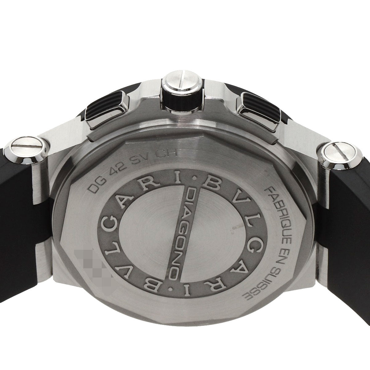 BVLGARI Diagono Chronograph Watches DG42SVCH Stainless Steel/Rubber mens