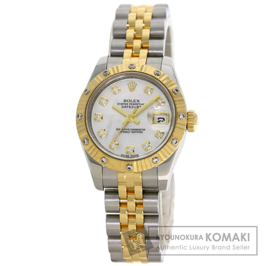 ROLEX DATEJUST 10P BezelDiamond Watches 179313NG Stainless Steel/SSxK18YG Ladies