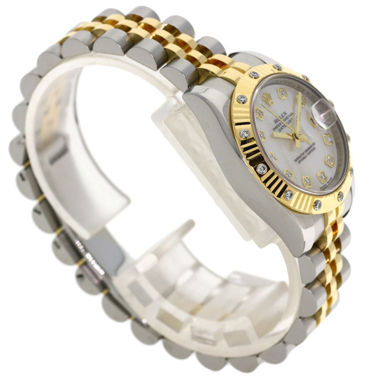 ROLEX DATEJUST 10P BezelDiamond Watches 179313NG Stainless Steel/SSxK18YG Ladies