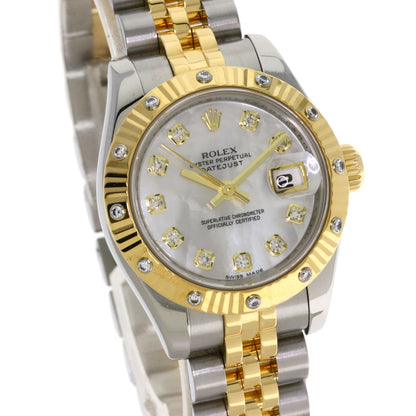 ROLEX DATEJUST 10P BezelDiamond Watches 179313NG Stainless Steel/SSxK18YG Ladies