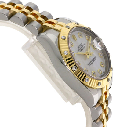 ROLEX DATEJUST 10P BezelDiamond Watches 179313NG Stainless Steel/SSxK18YG Ladies