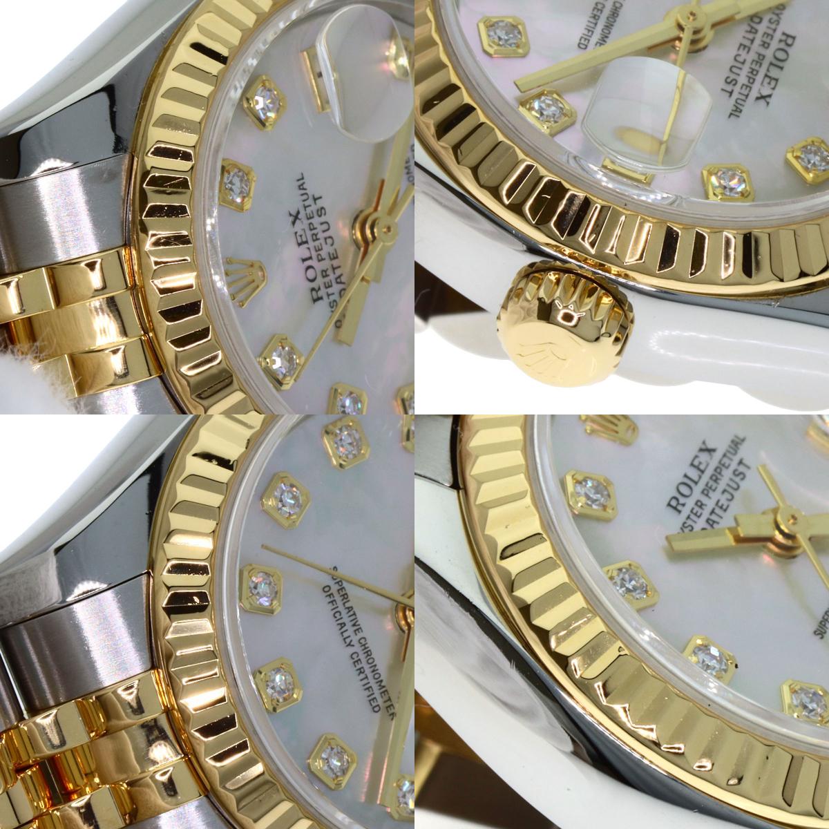 ロレックス 179173NG デイトジャスト 腕時計 ステンレススチール/SSxK18YG/K18YG レディース 【中古】【ROLEX】