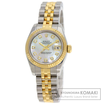 ロレックス 179173NG デイトジャスト 腕時計 ステンレススチール/SSxK18YG/K18YG レディース 【中古】【ROLEX】