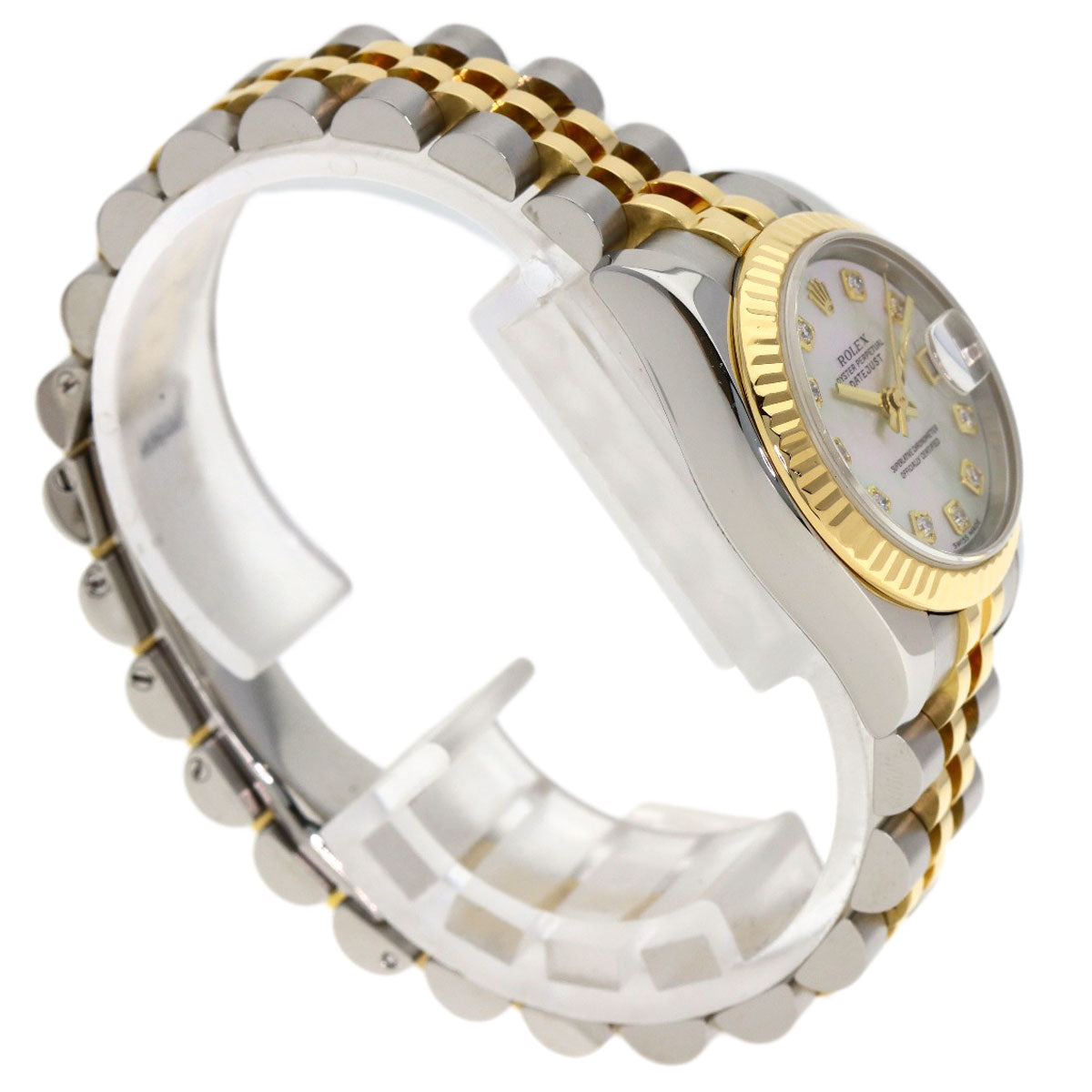 ロレックス 179173NG デイトジャスト 腕時計 ステンレススチール/SSxK18YG/K18YG レディース 【中古】【ROLEX】