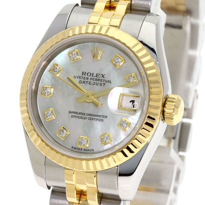 ロレックス 179173NG デイトジャスト 腕時計 ステンレススチール/SSxK18YG/K18YG レディース 【中古】【ROLEX】