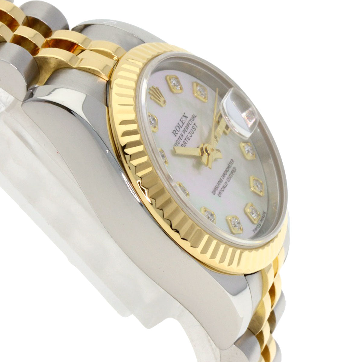 ロレックス 179173NG デイトジャスト 腕時計 ステンレススチール/SSxK18YG/K18YG レディース 【中古】【ROLEX】