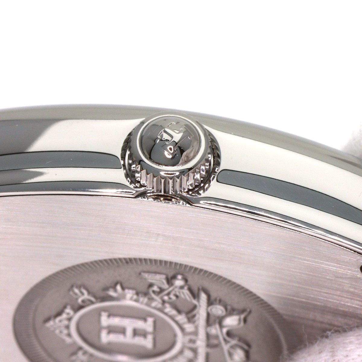 HERMES Cape Cod Double Tour Etoupe Watches CT1.710 Stainless Steel/Leather mens