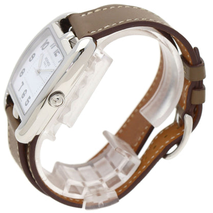 HERMES Cape Cod Double Tour Etoupe Watches CT1.710 Stainless Steel/Leather mens