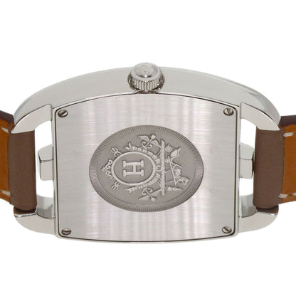 HERMES Cape Cod Double Tour Etoupe Watches CT1.710 Stainless Steel/Leather mens
