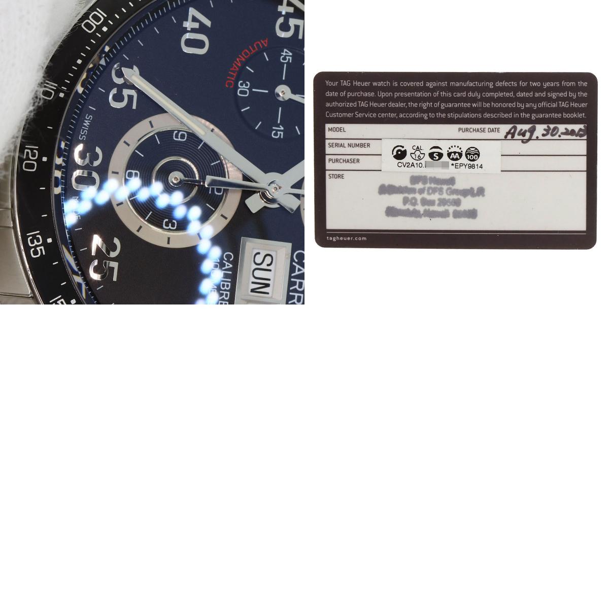 TAG HEUER Carrera Watches CV2A10.BA0796 Stainless Steel/Stainless Steel mens