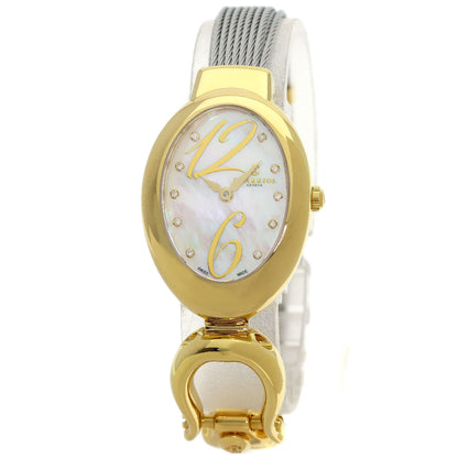 PHILIPPE CHARRIOL Marie Olga 10P Diamond Watches MOY.570.002 Gold Plated/Stainless Steel Ladies