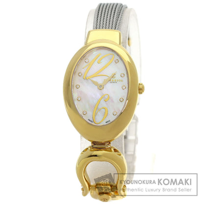 PHILIPPE CHARRIOL Marie Olga 10P Diamond Watches MOY.570.002 Gold Plated/Stainless Steel Ladies