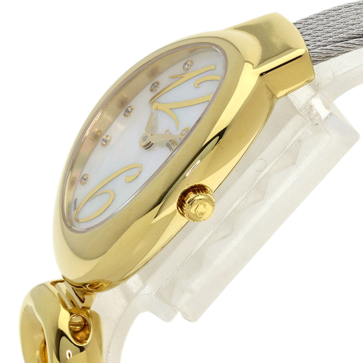 PHILIPPE CHARRIOL Marie Olga 10P Diamond Watches MOY.570.002 Gold Plated/Stainless Steel Ladies