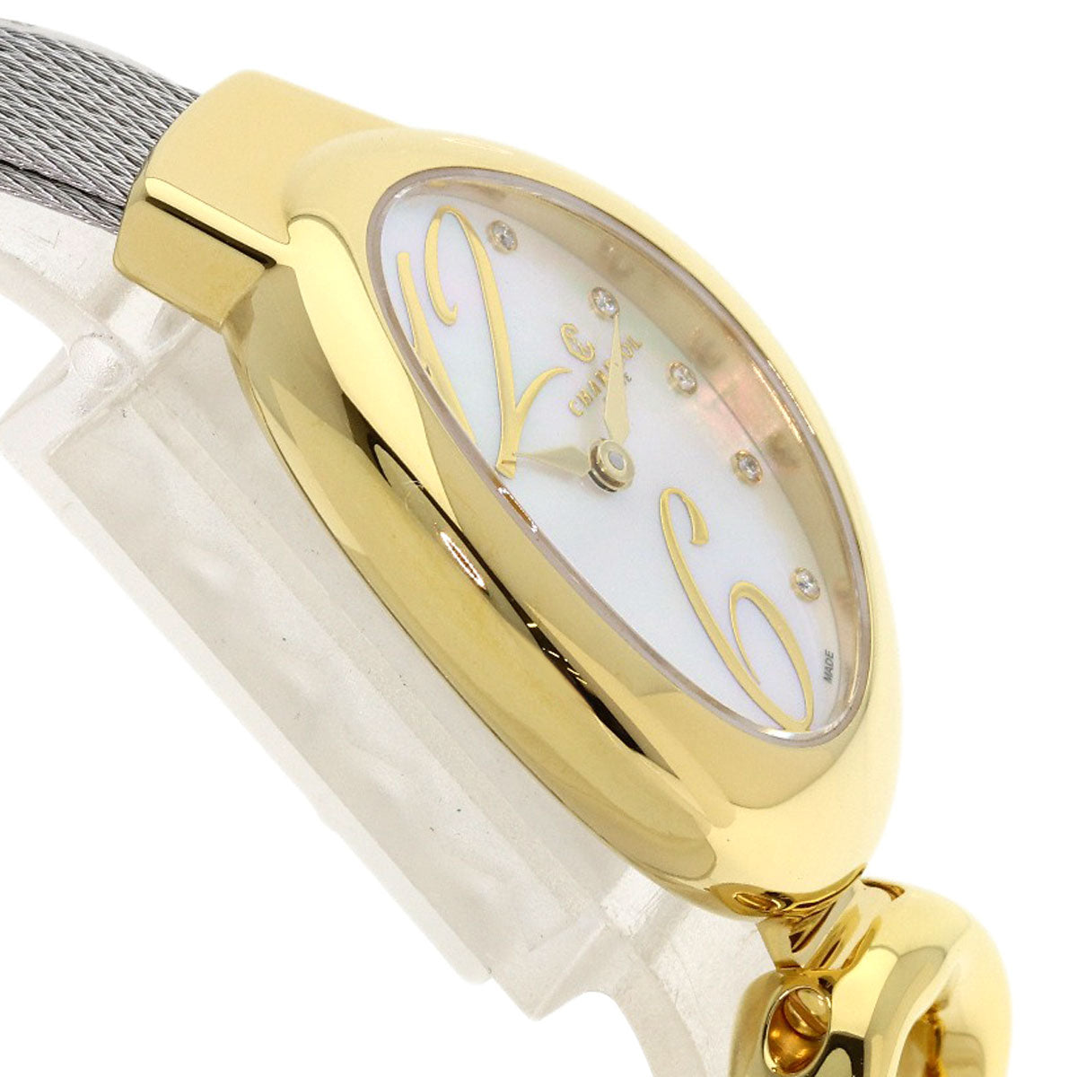 PHILIPPE CHARRIOL Marie Olga 10P Diamond Watches MOY.570.002 Gold Plated/Stainless Steel Ladies