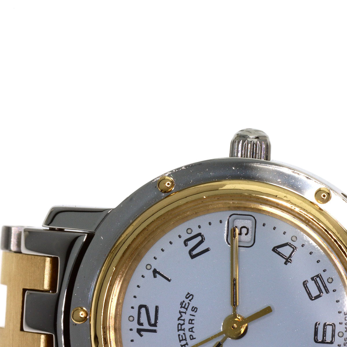 HERMES Clipper Watches CL4.220 Stainless Steel/SSxGP Ladies
