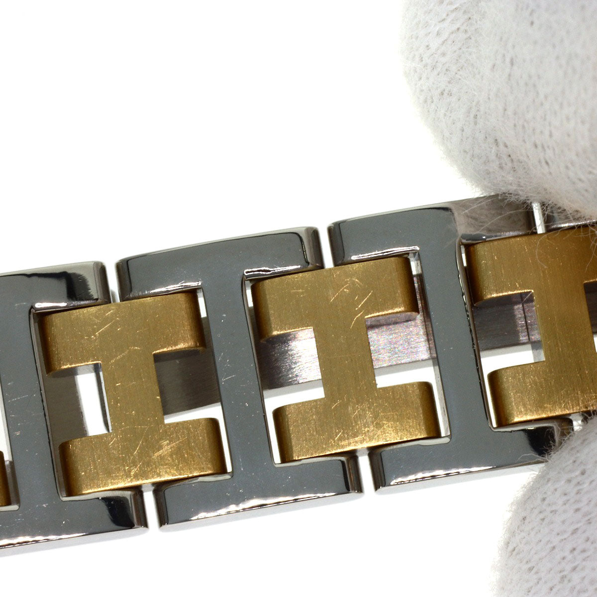 HERMES Clipper Watches CL4.220 Stainless Steel/SSxGP Ladies