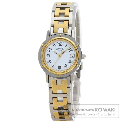 HERMES Clipper Watches CL4.220 Stainless Steel/SSxGP Ladies
