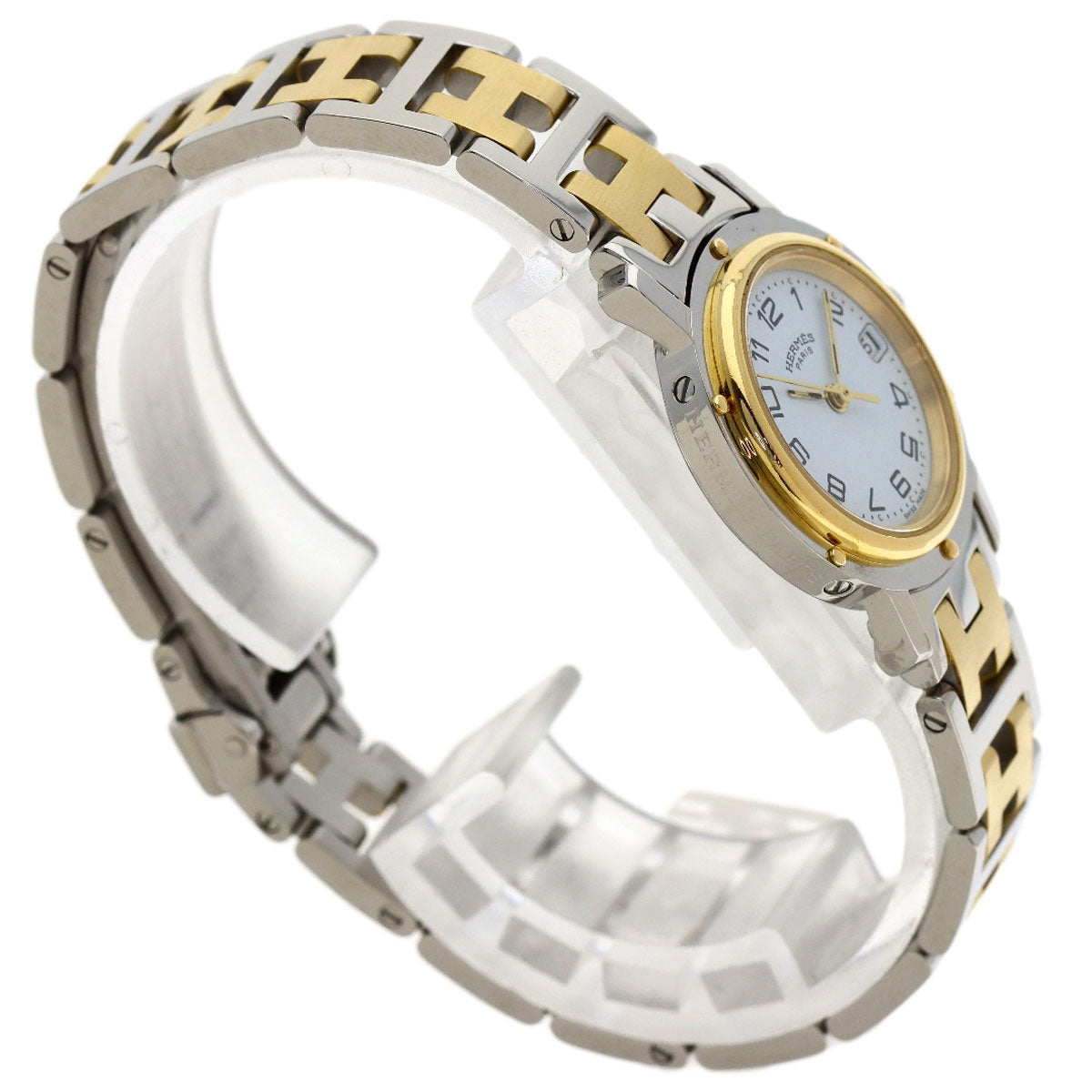 HERMES Clipper Watches CL4.220 Stainless Steel/SSxGP Ladies