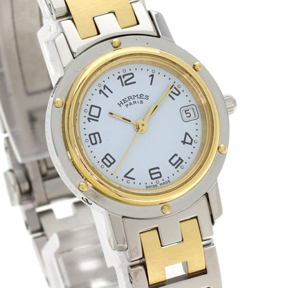 HERMES Clipper Watches CL4.220 Stainless Steel/SSxGP Ladies