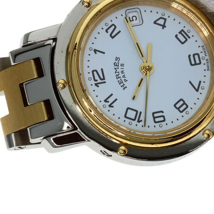 HERMES Clipper Watches CL4.220 Stainless Steel/SSxGP Ladies
