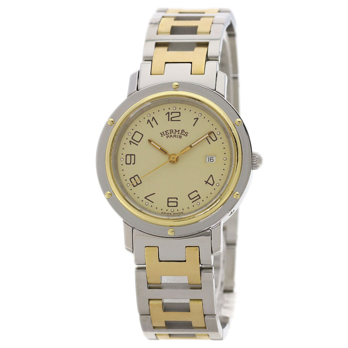 HERMES Clipper Watches CL4.420 Stainless Steel/SSxGP Boys
